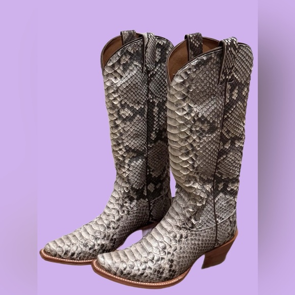Idyll Wind REAL snakeskin cowboy boots 7.5 - Picture 3 of 5